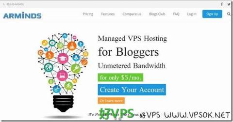 Arminds：$3/月XEN-512MB/50GB/200GB 北卡