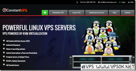 ConstantVPS：$7/月Windows-1GB/20GB/2TB 荷兰