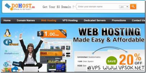 DoHost：$4.5/月Wnidows-256MB/15GB/500GB 北卡