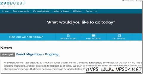 [黑色星期五]EvoBurst：€7/年OpenVZ-1GB/25GB/1.5TB 洛杉矶&amp;西雅图