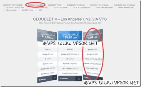 GigsGigsCloud：$4.99/月KVM-256MB/15GB/300GB/洛杉矶/CN2 GIA线路