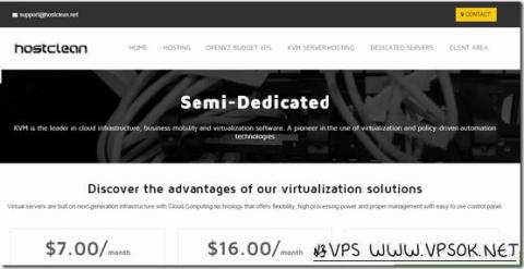 Hostclean：$12/年OpenVZ-512MB/15GB/无限流量 罗马尼亚