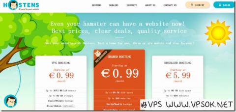 Hostens：€1.99/月OpenVZ-768MB/15GB/1TB 立陶宛