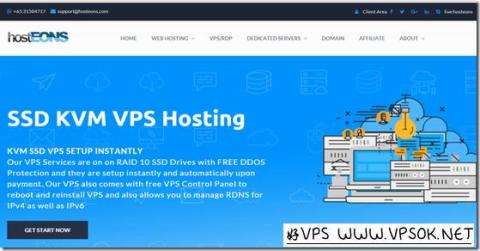 Hosteons：OpenVZ五折/KVM七折/不限流量/DDoS保护/支持支付宝