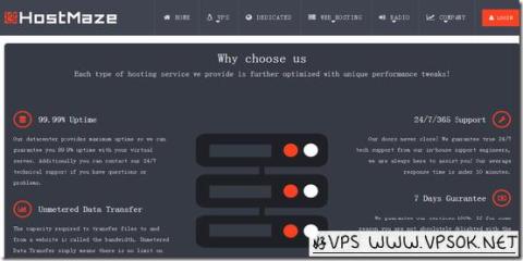 Hostmaze：$1.99/月OpenVZ-256MB/20GB/无限 罗马尼亚