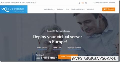 ILLYHosting：€1/首月KVM-1GB/20GB/5TB/科索沃