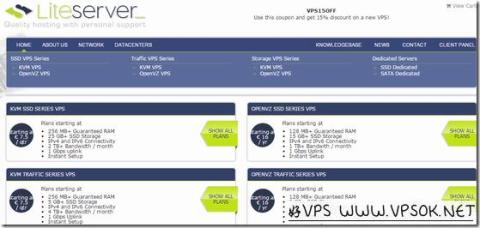 LiteServer：€13.6/年OpenVZ-128MB/100GB/1TB 荷兰