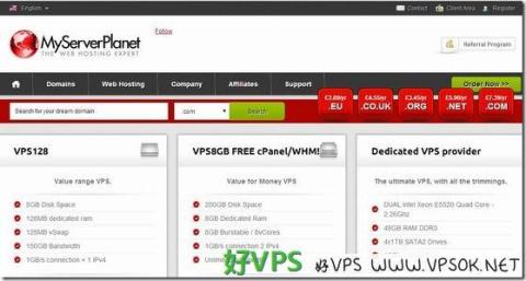 MyServerPlanet：£2.5/年OpenVZ-256MB/7GB/250GB 纽约