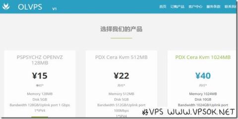 OLVPS：波特兰/洛杉矶/伯力/KVM/最低3.5折起