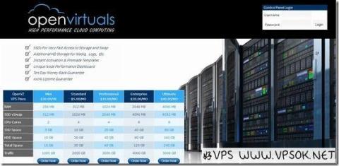 OpenVirtuals：$16/年OpenVZ-256MB/90GB/1TB 西雅图