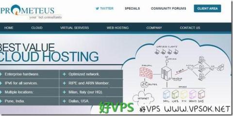 Prometeus：€2.7/月KVM-512MB/120GB/2TB 荷兰