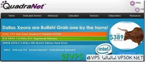 [服务器]QuadraNet：$39/月-E5200/4GB/1TB/10TB/5IP 洛杉矶