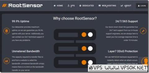 RootSensor：$1.5/月OpenVZ-256MB/15GB/无限 罗马尼亚