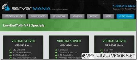 【黑五】ServerMania：$45/月-E3 1240v2/16GB/1TB/20TB 纽约