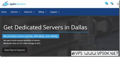 spinservers：$89/月-2*E5-2630Lv2/64GB/2*800G SSD/10TB(10Gbps)/达拉斯