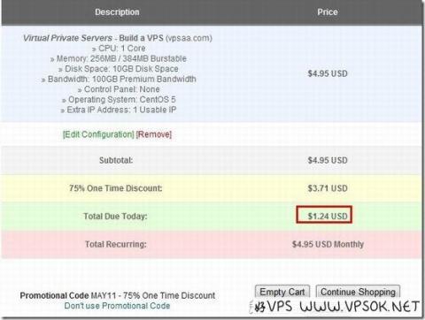 tailoredvps $1.24/首月 256MB/384MB/10GB/100GB