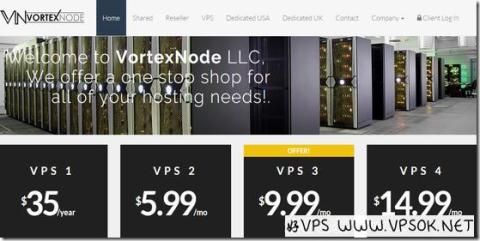 【黑五】VortexNode：$45/月-E3 1230v2/16GB/2*1TB/20TB/5IP 芝加哥