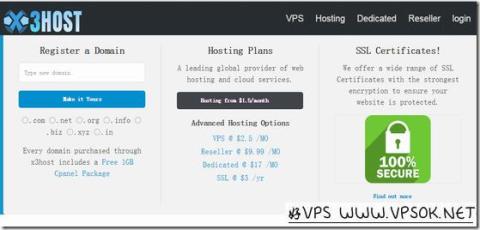 X3host：$7/年OpenVZ-256MB/15GB/无限流量 凤凰城