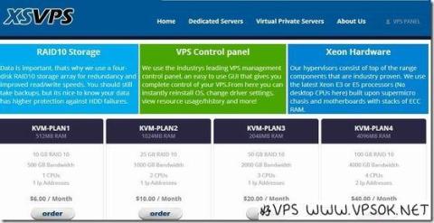 XSVPS：28元/月KVM-512MB/40GB/800GB/3IP 洛杉矶